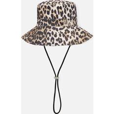 Dam - Multifärgade Hattar Ganni Fisherman Bucket Hat Print Dam Bucket-hattar Från Magasin Leopard (XS/S)