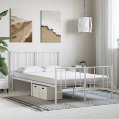 Säng 140x210 vidaXL Vit 140x210 cm 7-Zoner Hårdhet 20 ILD Skummadrass