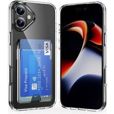 MTP Products iPhone 16 Genomskinligt Skal med Korthållare