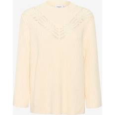 Kläder Saint Tropez Tröja GilbertaSZ Pullover Vit