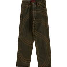 Supreme Jeans Supreme Logo Loose Fit Jean - Dirty Green