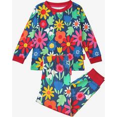 Toby Tiger Organic Bold Floral Print Pyjamas 2-3y