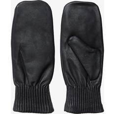 Selected Femme Asusteet Selected Femme Padded Leather Mittens - Musta