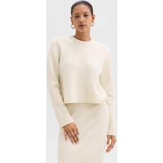 Theory Jumpers Theory Crewneck Sweater in Felted Wool-Cashmere