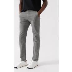 Men - Orange Trousers BOSS Chino Slim Fit Chinos Grey