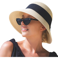 Comhats upf wide brim floppy sun hats for women ladies summer straw sunhat