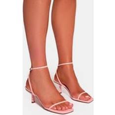 Pink - Women Heels & Pumps Public Desire Natalya Pink Barely There Mid Heels pink