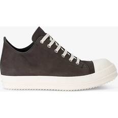 Rick Owens Men Trainers Rick Owens Mens Grey/dark Contrast-toe Lace-up Suede Low-top Trainers Eur Men GREY/DARK