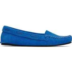 Läderloafers Med Läderdetalj - Blue