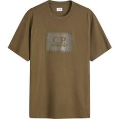 C.P. Company T-shirts C.P. Company Men's Logo Label T-Shirt Ivy Green