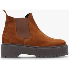 Daniel Lassi Tan Suede Chunky Chelsea Boots 37, Colour: Tan Suede