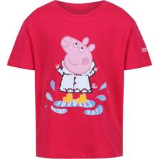 Organic Cotton Tops Regatta (36-48 Months, Bright Blush) Childrens/Kids Peppa Pig Printed Short-Sleeved T-Shirt Pink