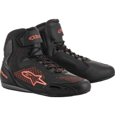 Botas de motocicleta Alpinestars Faster-3 Rideknit Black Red Fluo Hombre