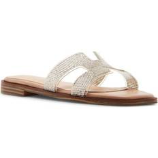 Silver - Women Slides Madden Girl Hailey-R Women's Silver Sandal