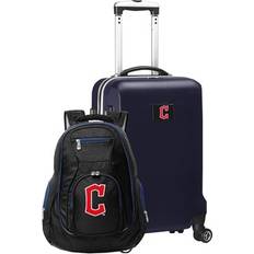 Mojo Black Cleveland Guardians Deluxe 2-Piece Backpack and Carry-On Set