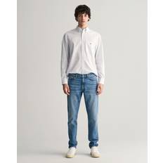Gant Herr Jeans Gant Slim Fit Jeans - Mellanblå