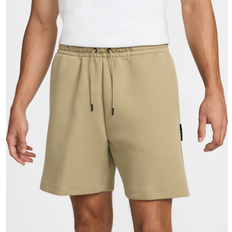 Shorts Tech Pantalón Corto de Tejido Fleece - Hombre - Marrón