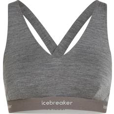 Icebreaker Women's Merino 125 Cool-Lite Sprite Racerback Bra Gritstone Hthr-013