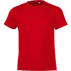 (12 Years, Red) Childrens/Kids Regent Short Sleeve Fitted T-Shirt 12-13yrs