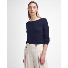 Barbour Donna Top Barbour Pendle Crew Knitted Womens Jumper Navy