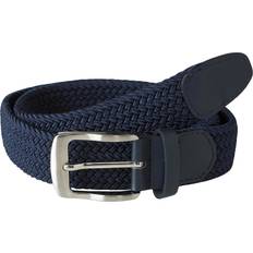 Fabric - Men Belts D555 Mens Navy Blue Stretch Braided Belt Big & Tall