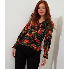 Florals - Women Tops Joe Browns Simon's Vintage Printed Blouse Black