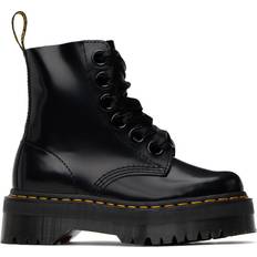 Dr. Martens Molly Women's Leather Platform Boots - Black Buttero