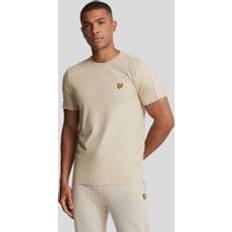 Lyle & Scott Beige T-shirts Lyle & Scott Lyle And Scott Men's Sports Tape T-Shirt Tan 44/Regular