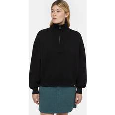 Dickies Women Jumpers Dickies East Helena Rib 1/4 Zip Jumper Woman Black