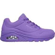 Viola Scarpe basse Skechers Uno Stand On Air Sneaker Donna - Lila Durabuck Mesh