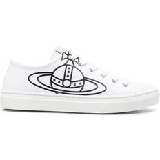 Vivienne Westwood Shoes Vivienne Westwood Orb-print canvas sneakers men Fabric/Rubber/Fabric White