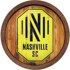 The Fan-Brand Nashville SC 20.25'' Faux Distressed Barrel Top Sign