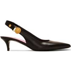 Heels & Pumps Balmain Woman Pumps Black Calfskin