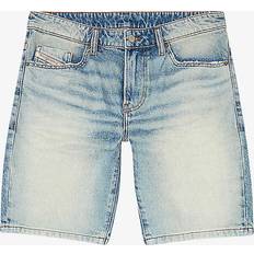 Diesel Hombre Shorts Diesel Mens 01 D-frin Regular-fit Mid-rise Bleached Denim Shorts