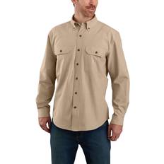 Beige - Bomull - Herr - Långa ärmar Skjortor Carhartt 104368256-S Skjorta beige