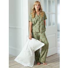 Poliestere Pigiama Chelsea Peers Green Bee PJ Set