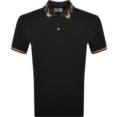 Versace Jeans Couture Versace Jeans Couture-Chromo Collar Polo Nero-Uomo Black