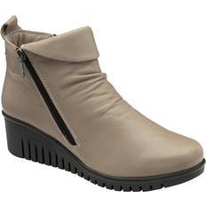 Lotus Cordelia Womens Wedge Ankle Boots Colour: Clay