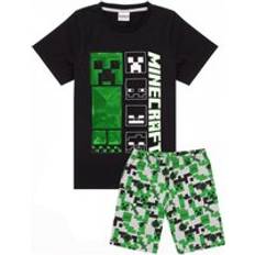 Green Pyjamases Children's Clothing Minecraft (Black, 9-10 Years) Boys Green All-Over Print Pyjamas