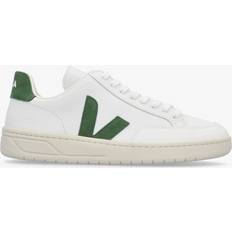 Veja Mens V-12 Leather Trainers In Extra White Cyprus 8, Colour: