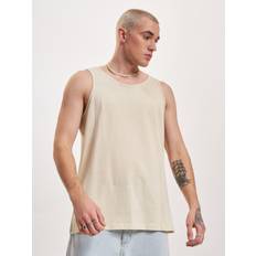 Beige - Herr Linnen Build Your Brand Herr basic tank-T-shirt, sand