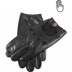 Men - Silver Gloves & Mittens Dents Dents Mens Silverstone Leather Touchscreen Driving Gloves Black