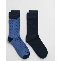 Polka Dots Socks Gant Men 2-Pack Dot & Solid Socks (43-45)