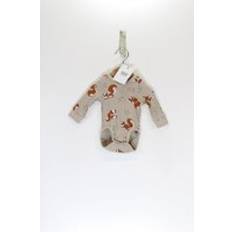 Beige Bodysuits Polarn O. Pyret Baby Bodysuit Beige 0-1m x