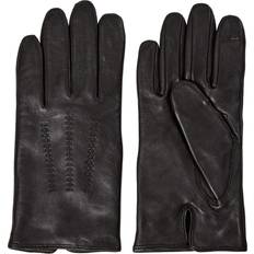 Hainz Leather Gloves Dark Brown