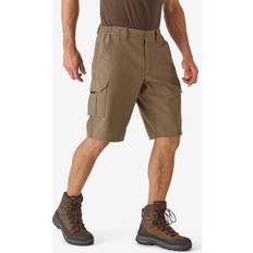 Brown - Hunting Trousers & Shorts SOLOGNAC Bermuda Cargo 500 - Beige