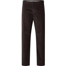 Biomaterialien Hosen Selected Straight-miles Pants Braun Mann