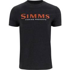 Simms Men's Logo T-Shirt Dark Gunmetal Heather