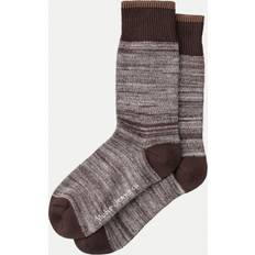 Nudie Jeans Socks Nudie Jeans Rasmusson Multi Yarn Socks W Brown Women's Organic Socks One Sustainable Clothing (One Size)