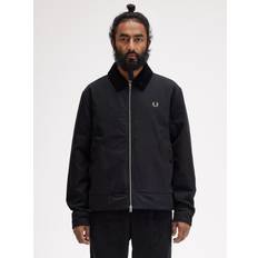 Fred Perry Men Outerwear Fred Perry Caban Cotton Jacket, Black